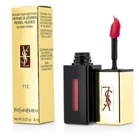 ysl vernis à lèvres rebel nudes 112|Yves Saint Laurent Rouge Pur Couture Vernis à Lèvres Rebel .